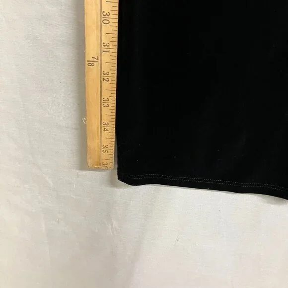 NWT Wild Fable Women's Size XS Black Satin Elastic Waist Velour Maxi Skirt - Picture 13 of 13